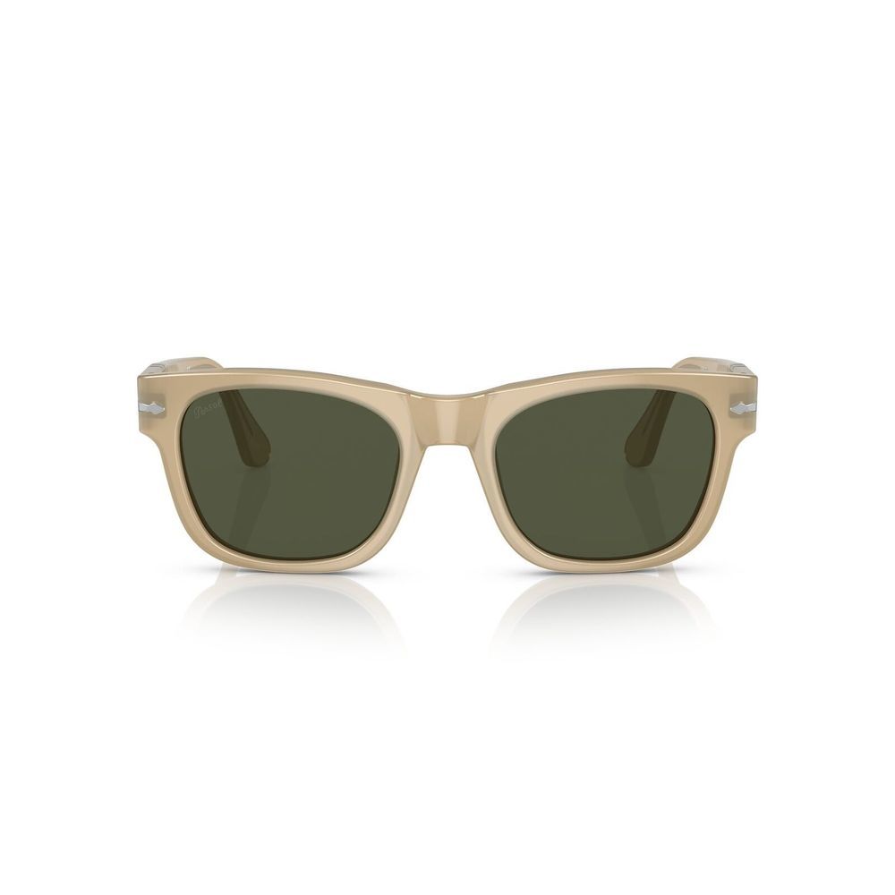 Persol Sunglasses 0PO3269S-116931-52 Beige Opal Frame Green Lenses - Picture 2 of 6